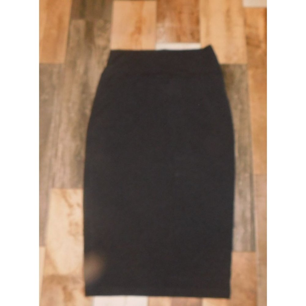 Eileen Fisher Midi Pencil Skirt Charcoal Gray Pull-On Medium